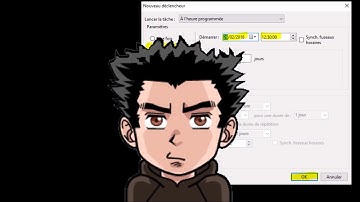 Créer une tache planifiée (ici script Powershell)