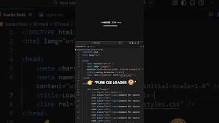 This CSS Loader Looks INSANE 🤯 Pure HTML & CSS #100daysofcode #webdevelopment #coding #css3 #html