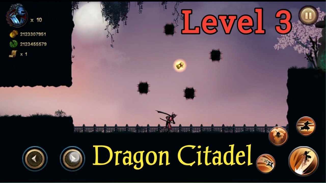 Ninja warrior | Dragon citadel | level 3 | chapter 3 | without dying | collected all 3 scrolls