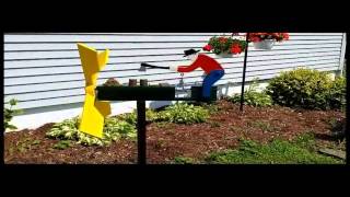 Man chopping wood whirligig Man chopping wood whirligig with Boots Randolph Yakety Sax.