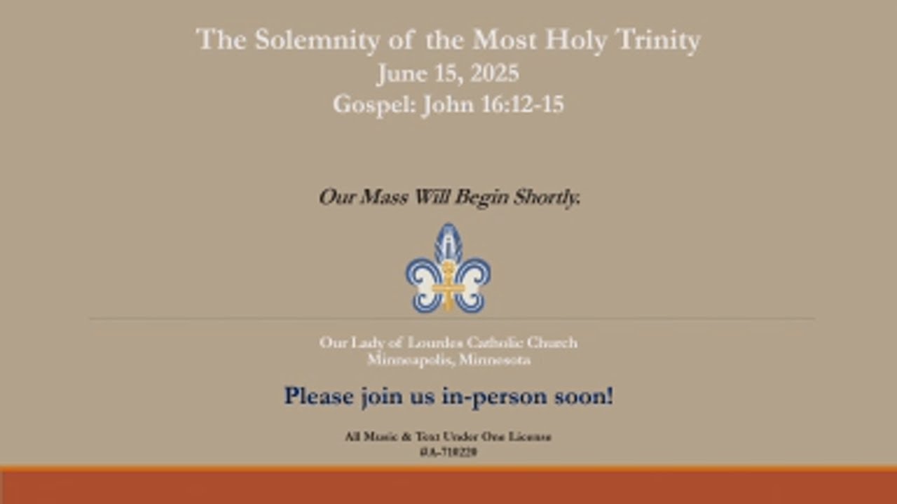 The Solemnity of the Most Holy Trinity - June 15, 2025 - YouTube