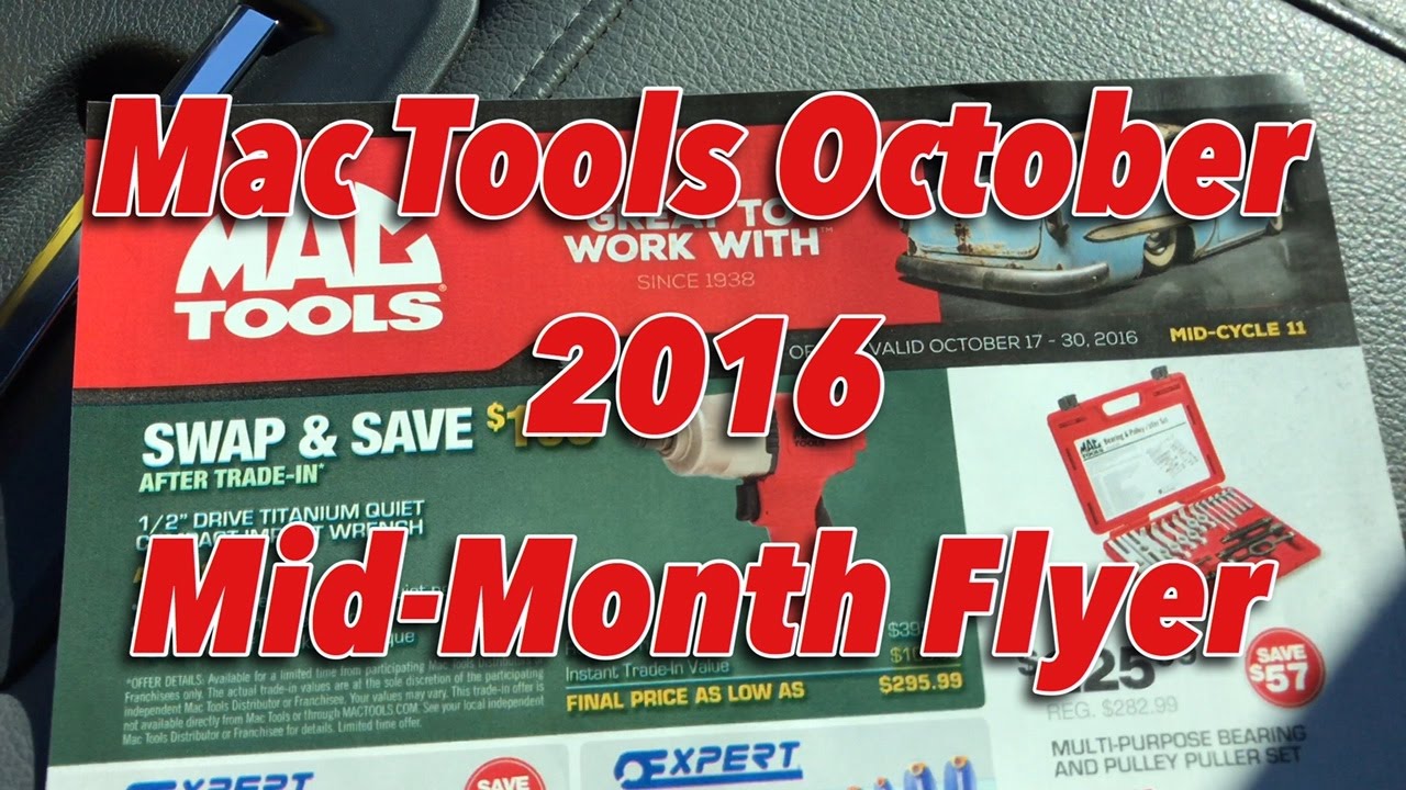 mac tools mid month flyer october 2016 youtube create a flyer on mac