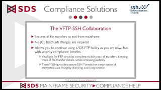 Secure FTP with VFTP-SSH: a Mainframe Security Compliance Solution
