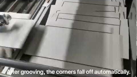 Automatic Rigid box V Grooving machine, Grooving two directions at same time