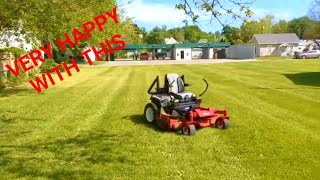 First Impression Of The Exmark Radius - Wife Mows With Me