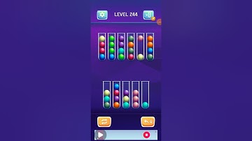 How to complete Easily 244 ball sort puzzle color sort game Latest tricks 2023