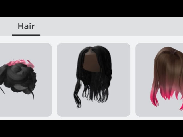 NEW FREE CUTE ROBLOX HAIR 🤩🥰 BLACK LONG PONYTAIL HAIR 