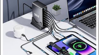 Review: 500W USB C Fast Charger Block | 8-Port GaN III Pro Charging Station for All Devices