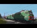 Trainz19 ВЛ10 грузовой, "Порожняк" 100 вагонов. 1440