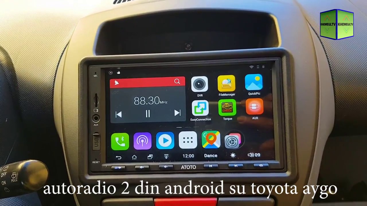 Autoradio 2 Din Android Su Toyota Aygo 05 Youtube