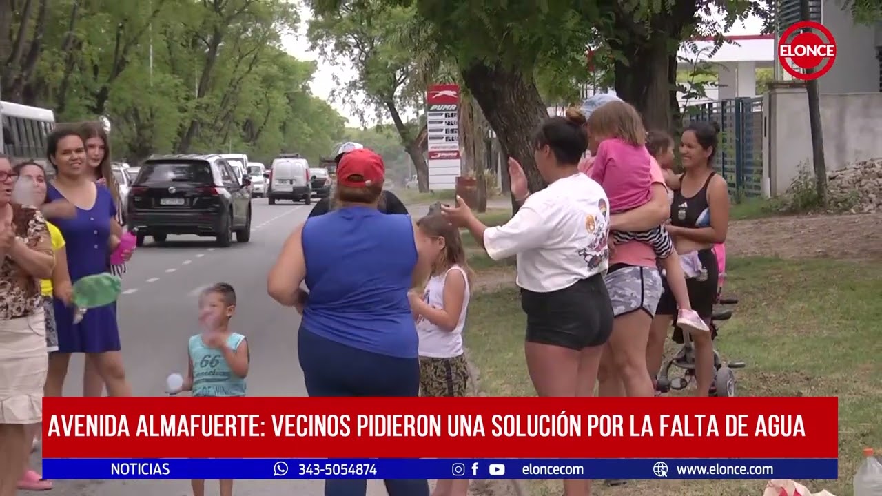 Vecinos cortaron un tramo de avenida Almafuerte en protesta por la ...