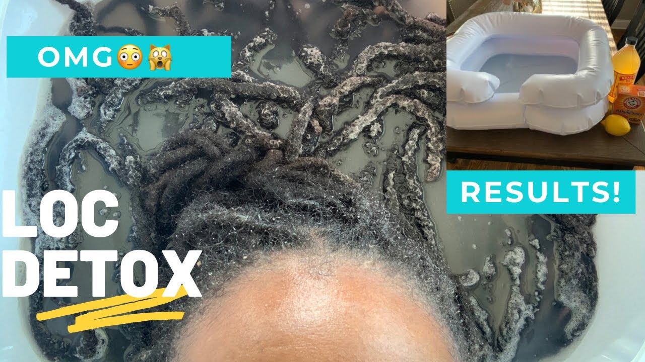 LOC DETOX APPLE CIDER VINEGAR, BAKING SODA, & LEMON DETOX RESULTS😳 UPDATED LOC WASH ROUTINE