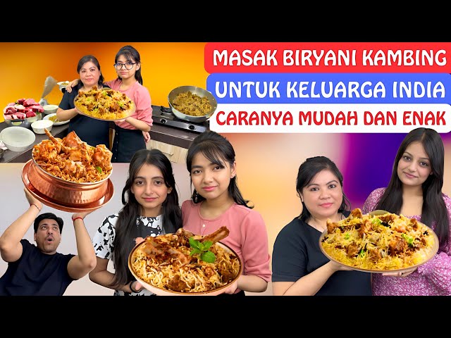 Masak Biryani Kambing Untuk Keluarga India‼️Mudah Dan Enak‼️Kuliner India‼️ class=