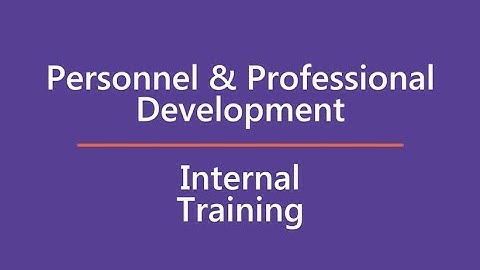#CPsmart: Personnel & Professional Development - Internal Training
