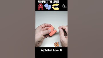 N Alphabet Lore make clay #shorts #alphabetlore