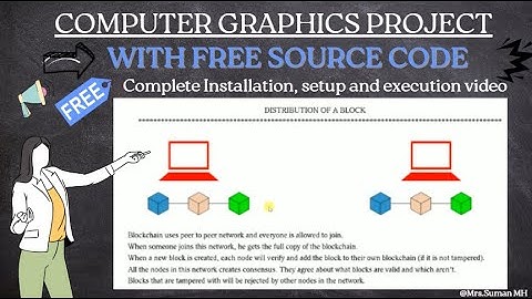 Block Chain | OpenGL Project |  Computer Graphics Project | With Free Source Code