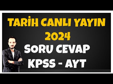 Soner Ardıç Tarih Genel Tekrar Soru Cevap AYT KPSS TARİH