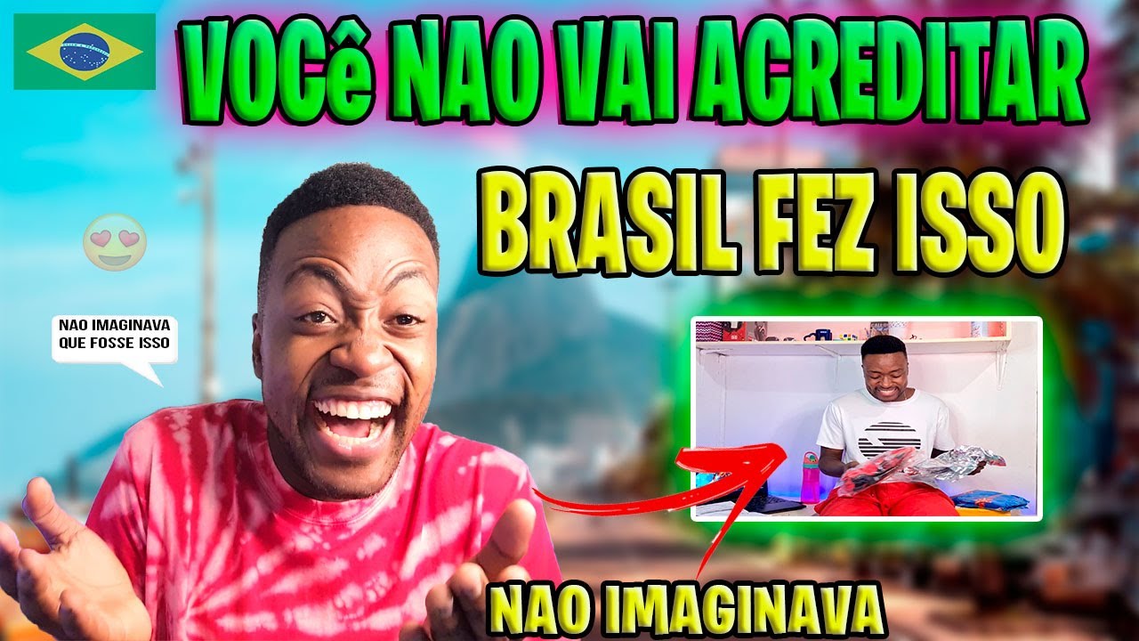 É SURPREENDENTE- RECEBI ISSO DE BRASIL -MINHA REAÇAO