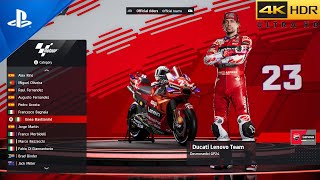 MotoGP 24 PS5 - All Bike List & Tracks - MotoGP Moto3/Moto2 - Team Riders [4K/60FPS]