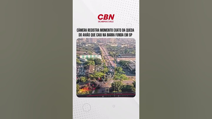 Câmera registra momento exato da queda do avião que caiu na Barra Funda em SP