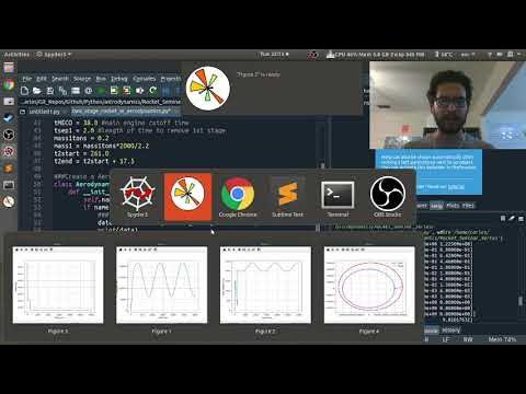 Kerbin Aerodynamic Model in a Two Stage Rocket Simulation in Python ...