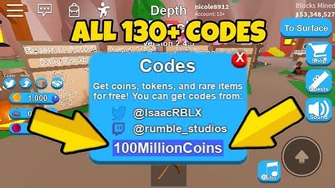 150+ Codes ALL  MINING SIMULATOR 2019- Roblox Mining Simulator Hacks