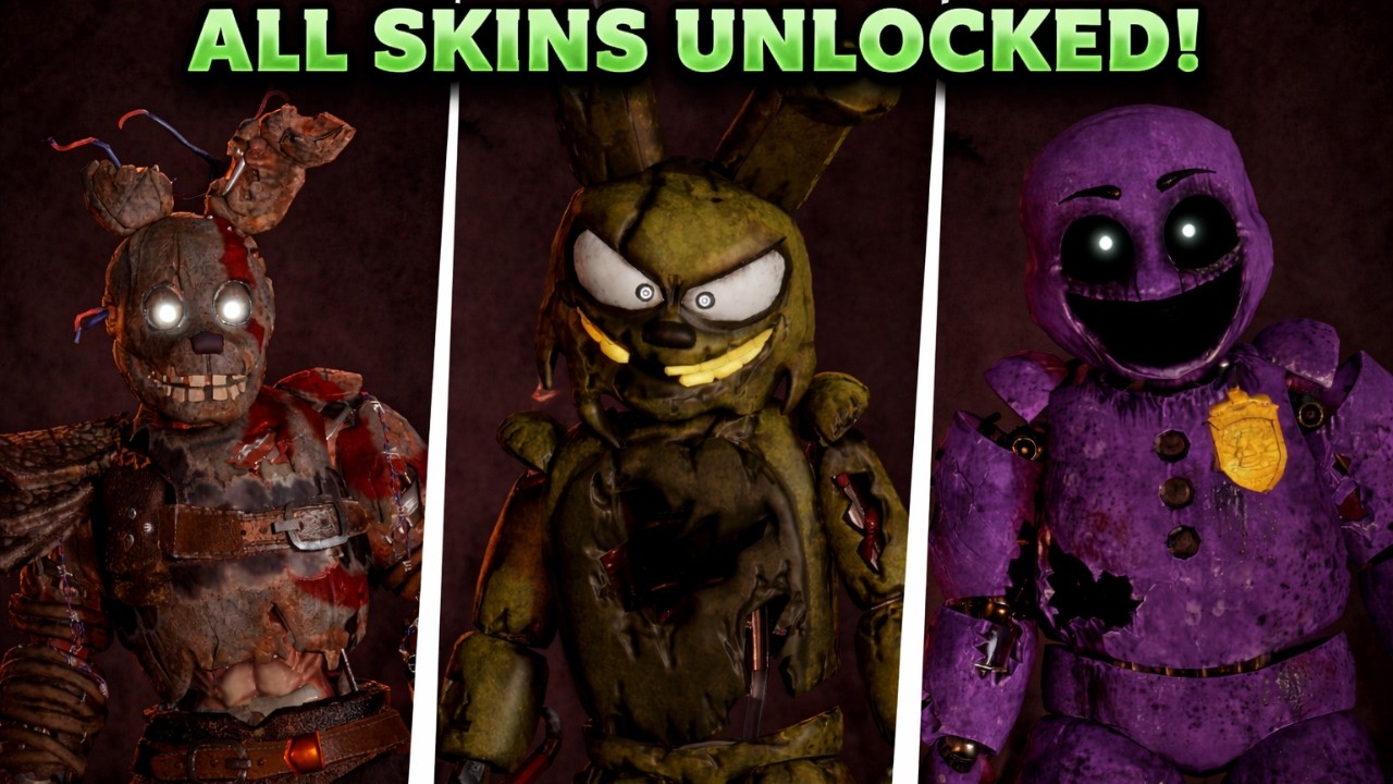 Every Springtrap Winning As EVERY Springtrap SKIN In Roblox Bite By Night.. - YouTube
