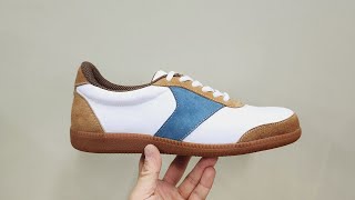 레트로 스니커즈 슈즈 제작 과정 영상 Video showing the process of making retro sneakers shoes