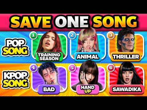 SAVE ONE SONG 🎵 Pop vs K-Pop | Music Quiz 2026