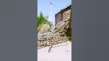 The unloading process of bamboo - good methods and tools can improve the efficiency of doing things