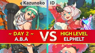 GGST ▰ Kazunoko (DAY 2 A.B.A) vs ID (Elphelt). High Level Gameplay