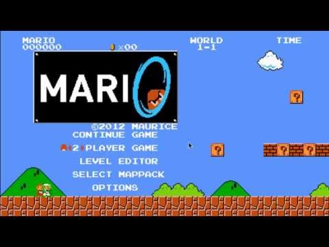 Super Mario Portal Gameplay (2 players)