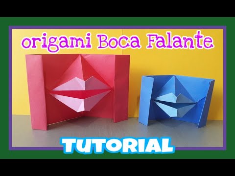 Tutorial Como fazer um Origami Boca Falante