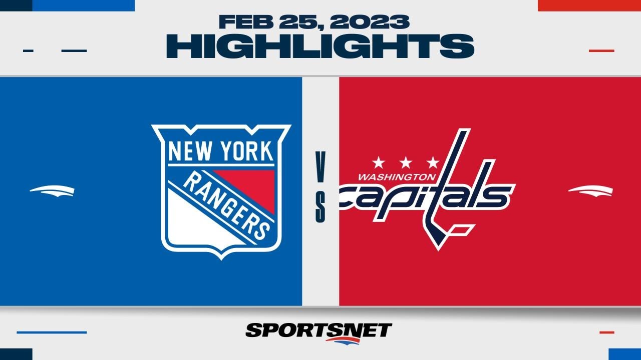 NHL Highlights Rangers vs. Capitals February 25, 2023 YouTube