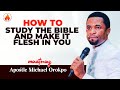 HOW TO STUDY THE BIBLE AND MAKE IT FLESH IN YOU || APOSTLE MICHAEL OROKPO
