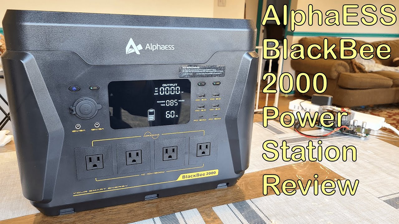 AlphaESS BlackBee 2000 2,203Wh 1600W Power Station Review - YouTube
