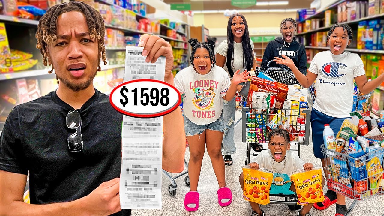 GROCERY SHOPPING FOR A FAMILY OF 6!