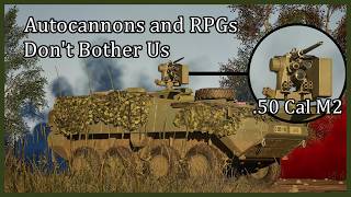 Stryker .50 Cal Supporting Infantry | Squad Vehicle Gameplay
