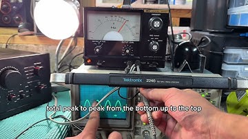 How to use an Oscilloscope and Signal Generator to test a vintage receiver (Sansui AU-717)