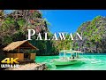 FLYING OVER PALAWAN (4K UHD) Amazing Beautiful Nature Scenery with Relaxing Music| 4K VIDEO ULTRA HD