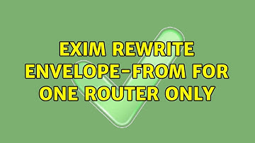 exim rewrite envelope-from for one router only