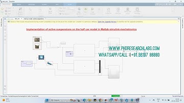 Implementation of active suspensions on the half car model in #Matlab #simulink #mechatronics #phd