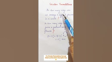 #Circular Permutations#CBSE Class 11th & 12th Maths#All Competitive Exams#short#shorts