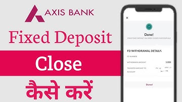How To Close Axis Bank FD Online | Axis Bank Close FD Online | Axis Bank FD Kaise Tode