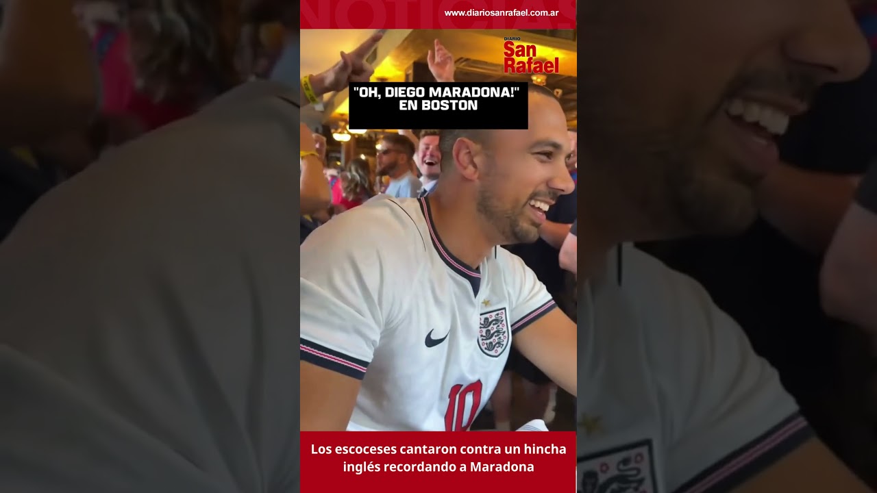 Los escoceses cantaron contra un hincha inglés recordando a Maradona