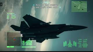 Ace Combat 6: Fires of Liberation | F-15 E Playthrough | Heavy Command Cruiser