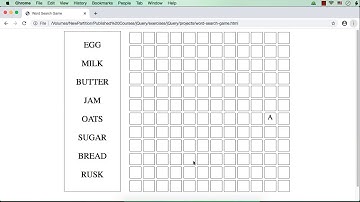 Word Search Game using jQuery: Part 4