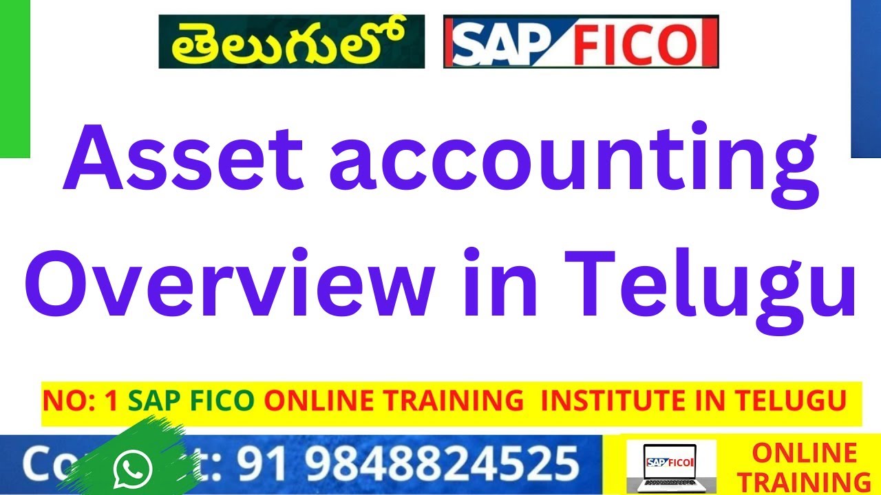 Asset accounting Overview in Telugu - AMR Infotech - FICO Online ...