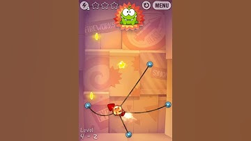 Cut The Rope Experiments rocket Science level 2 Walkthrough