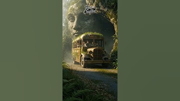 🌫️🚍 Ancient Stone, Living Roots | Ultra Realistic AI Cinematic Bus Ride 4K 🌿🏛️